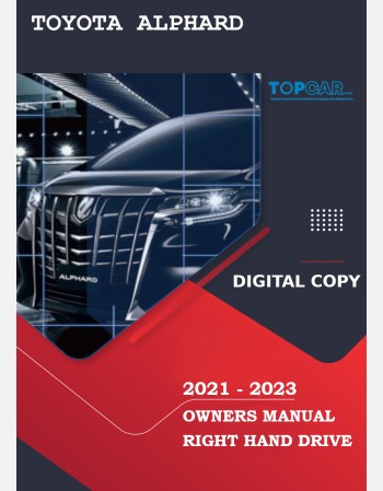 toyota alphard 2021 2022 2023 owners manual in english